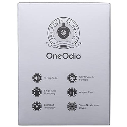 OneOdio Pro DJ Studio Over-Ear Headphones - Black