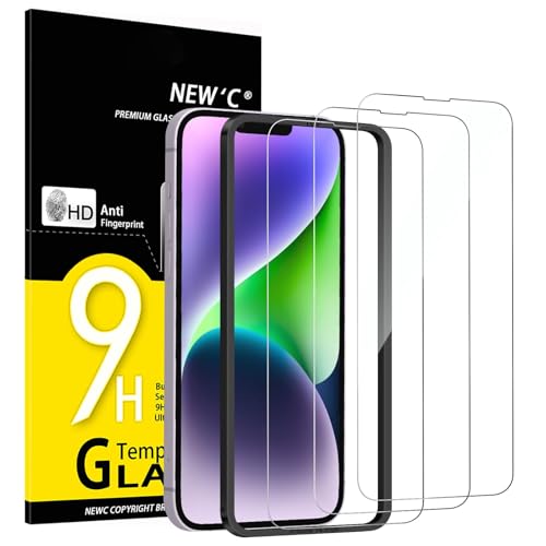 NEW'C 3 Pack iPhone 11/XR Tempered Glass Protectors