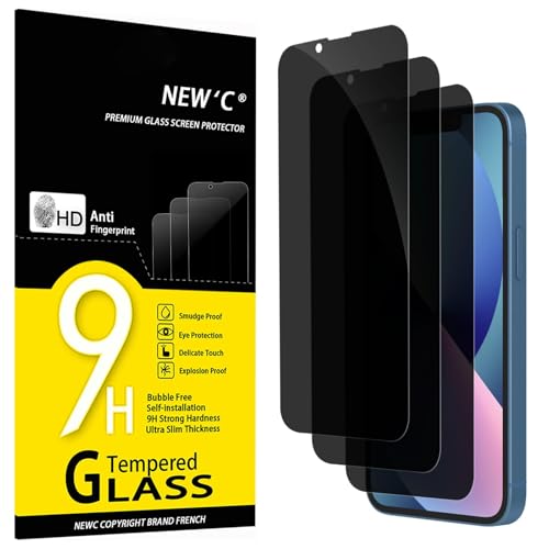 NEW'C 3 Pack iPhone 11/XR Tempered Glass Protectors