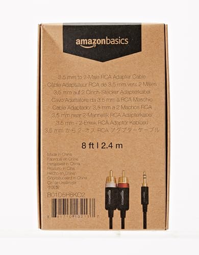 AmaLink 3.5mm to RCA Gold Audio Cable - 4ft