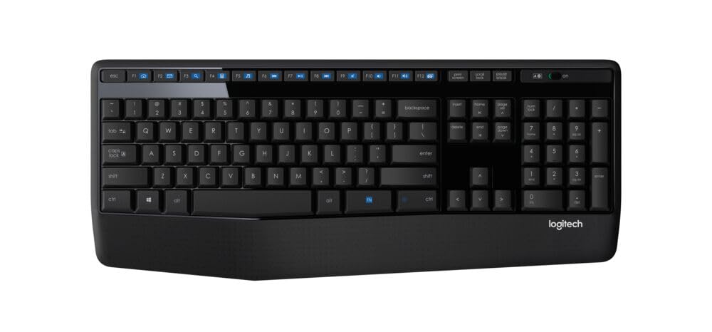 LogiKey K345: Full-Size Wireless Keyboard w/ Palm Rest
