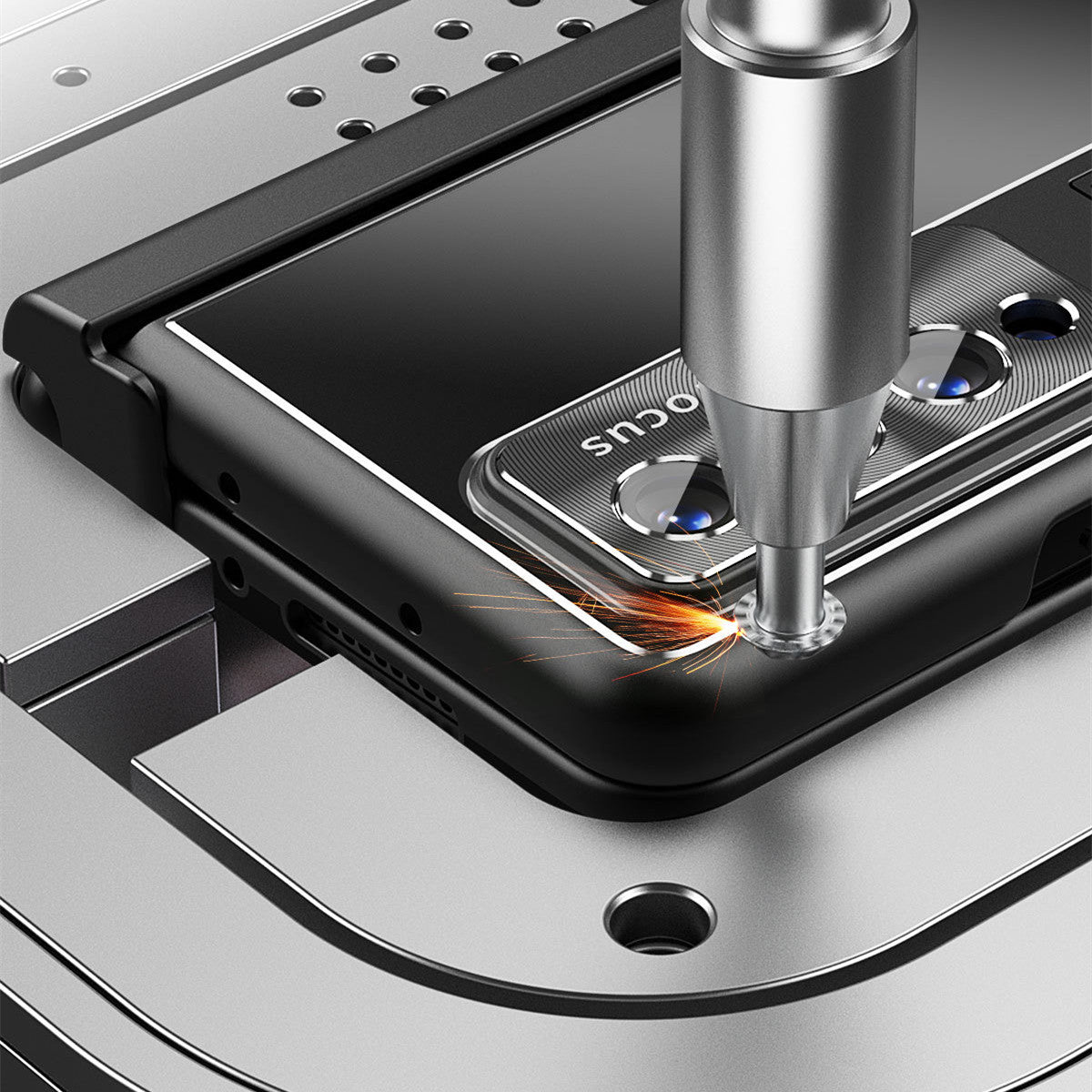 Mobile Phone Case Aluminum Alloy Hinge Folding - Small Enterprise