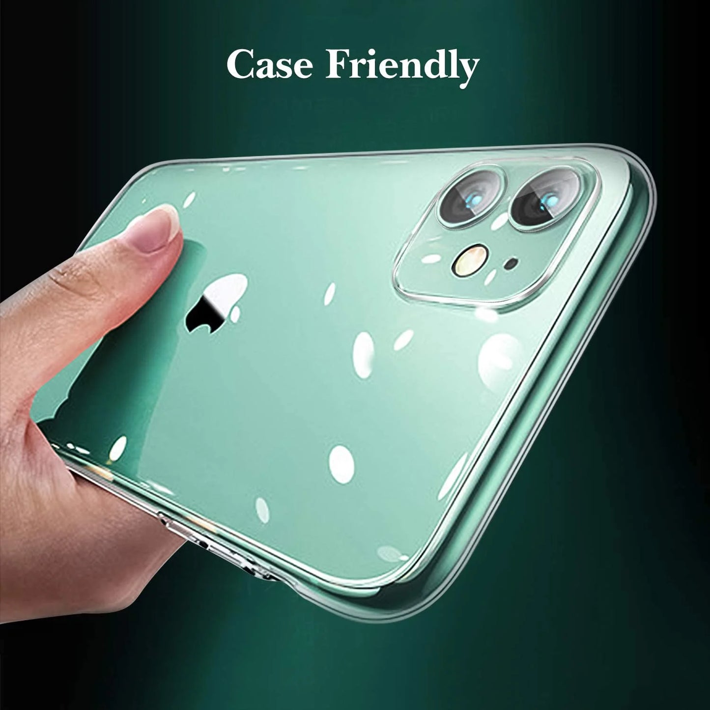 [3-Pack] for Rear Camera Lens of Iphone 11 Tempered Glass Screen Protector, 9H, Anti-Scratch, Anti-Bubble, Anti-Fingerprint by Nocaze {Compatible for Iphone 11}