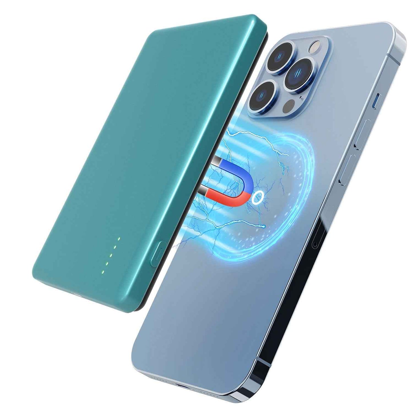 2-in-1 MagSafe Wireless Slim Power Bank 5000mAh