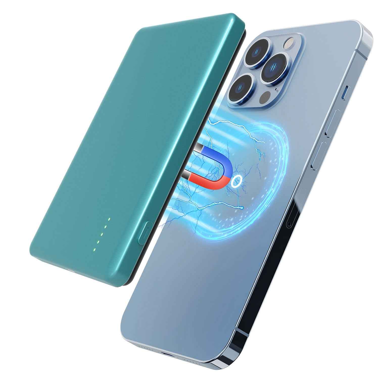 2-in-1 MagSafe Wireless Slim Power Bank 5000mAh