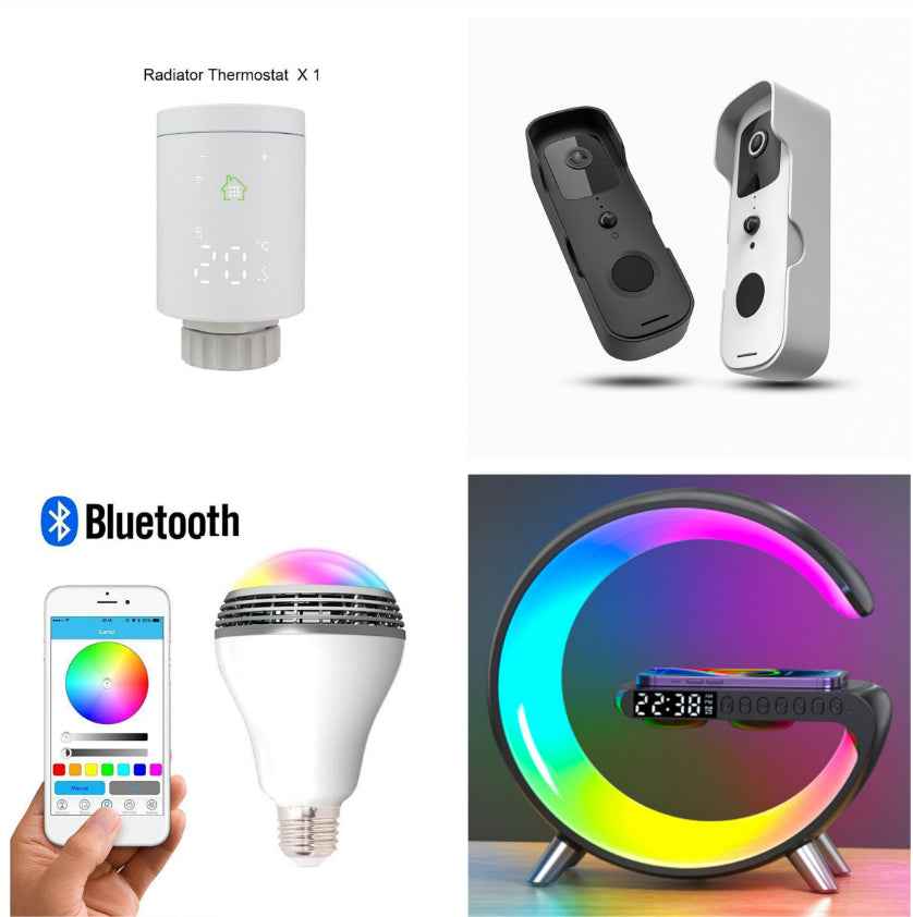 Intelligent G Shaped LED Lamp with Bluetooth Speaker