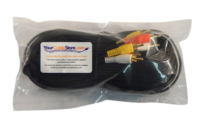 50ft Triple RCA A/V Cable - Male to Male