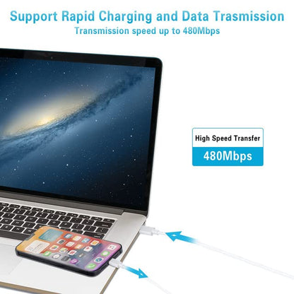 RCTech Trio USB-C to Lightning 6FT Fast Charge Cable