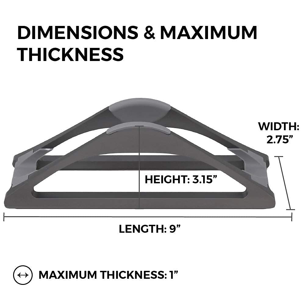 BlackRise: Adjustable Vertical Laptop Dock Stand