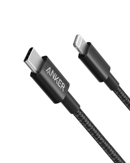 Anker SwiftCharge Nylon USB-C to Lightning Cord 3.3ft