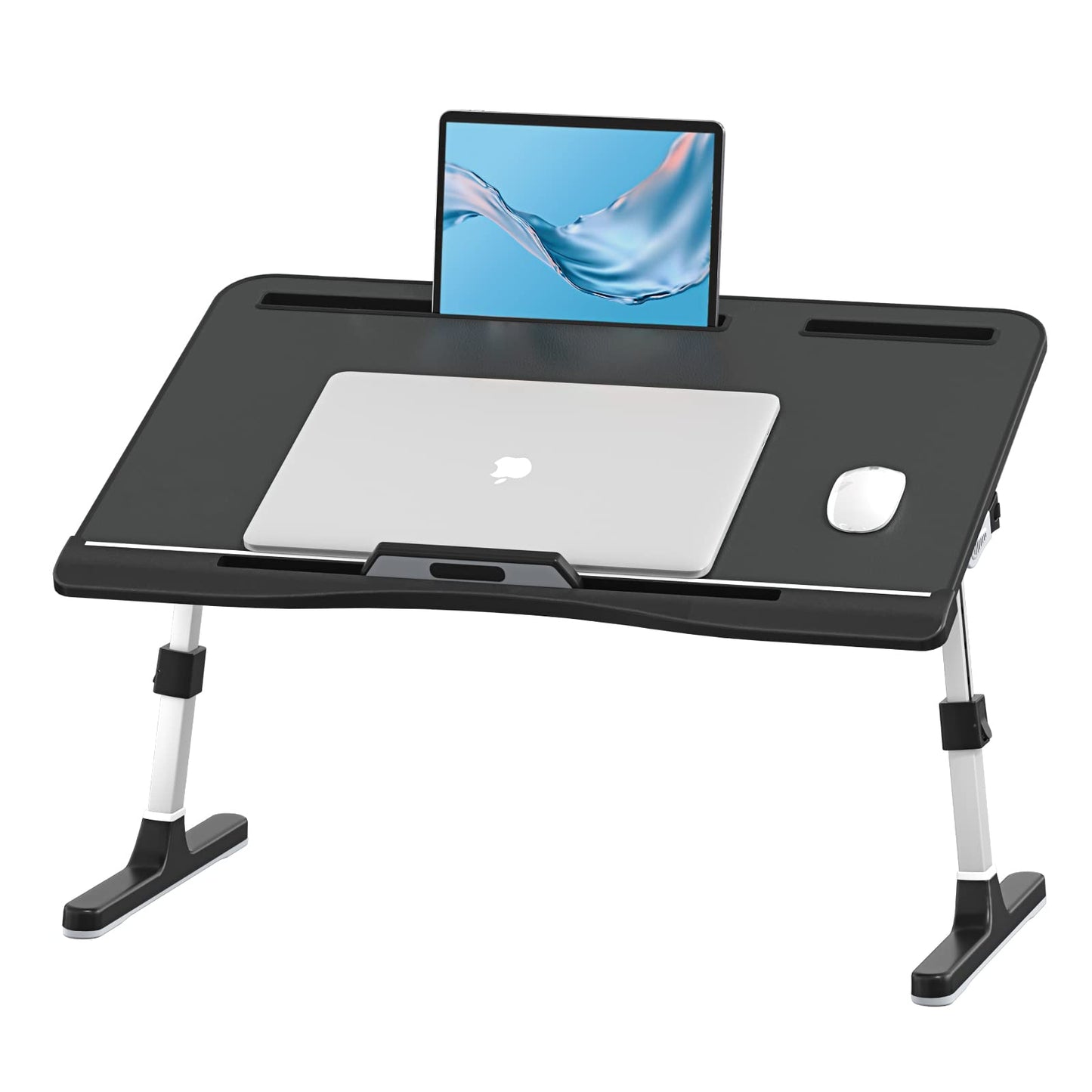 FlexiFold XL: Adjustable Laptop Tray for Bed & Sofa