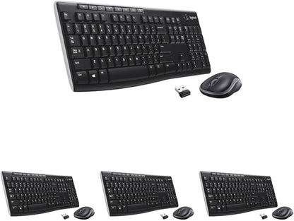 Logitech MK270 Wireless Keyboard-Mouse Duo - Black