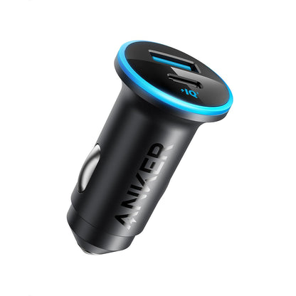 Anker 323 USB-C Car Charger Adapter, 52.5W Cigarette Lighter Charger with 30W PowerIQ 3.0 Fast Charging for iPhone 17/16/15/14/13/12 Series, Galaxy S25/24, Pixel