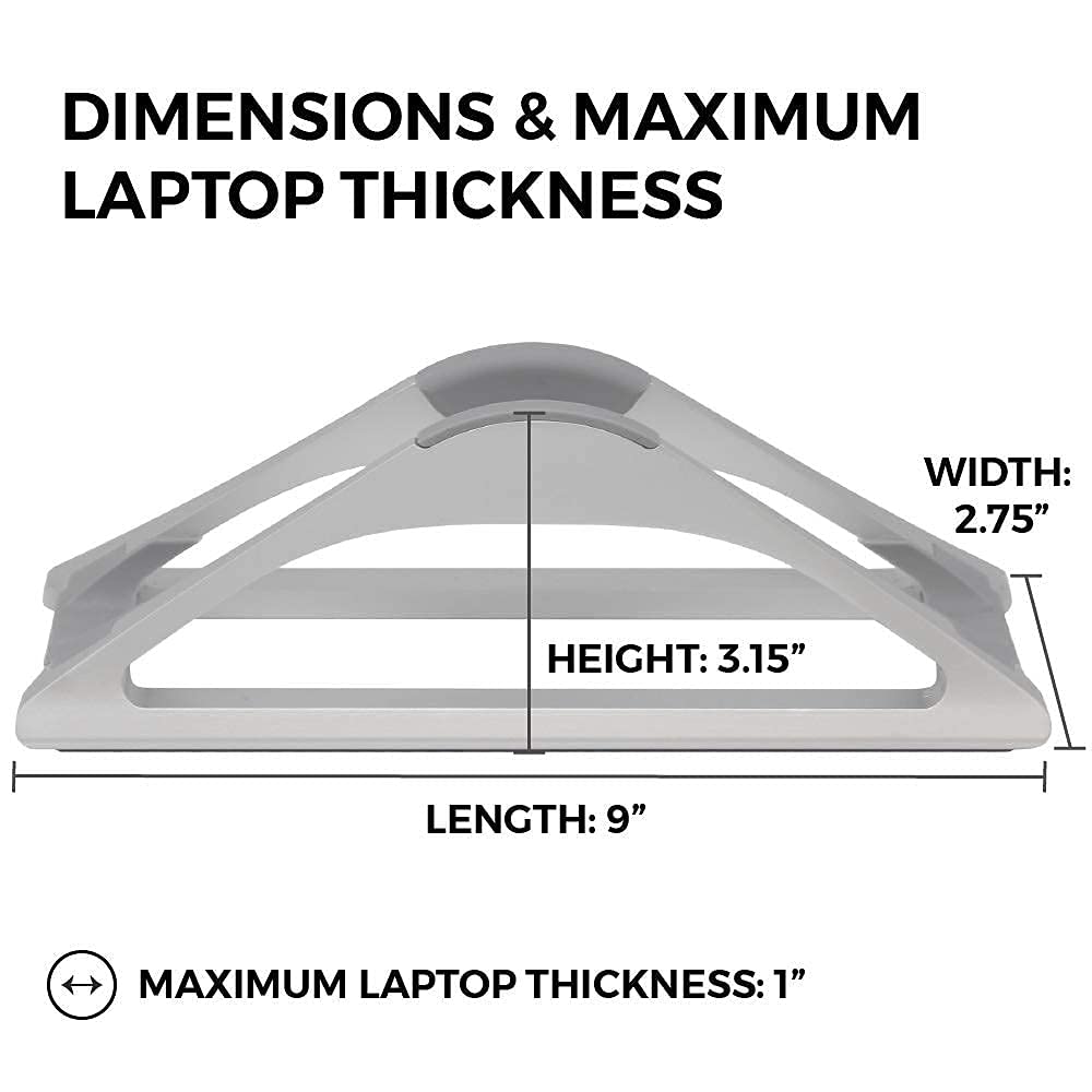 BlackRise: Adjustable Vertical Laptop Dock Stand