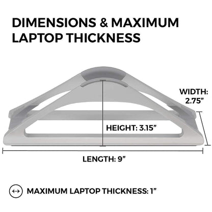 BlackRise: Adjustable Vertical Laptop Dock Stand