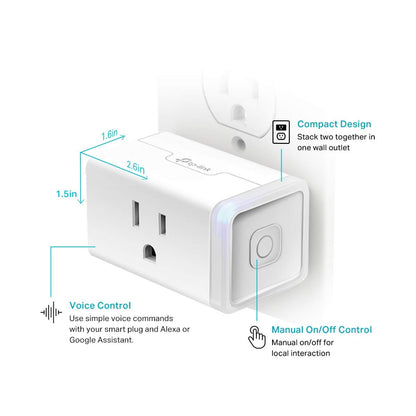 SmartPlug Duo: Wi-Fi Outlet, Alexa/Google Compatible