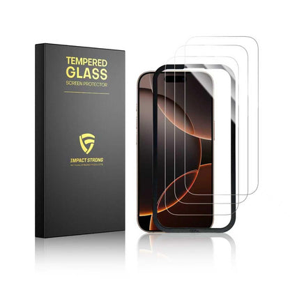 ImpactStrong 3-Pack Glass Protector for iPhone 15/16, 6.1