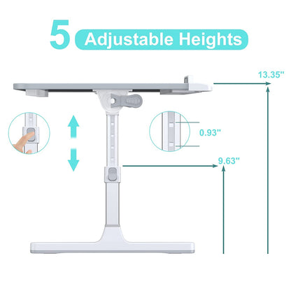 FlexiFold XL: Adjustable Laptop Tray for Bed & Sofa
