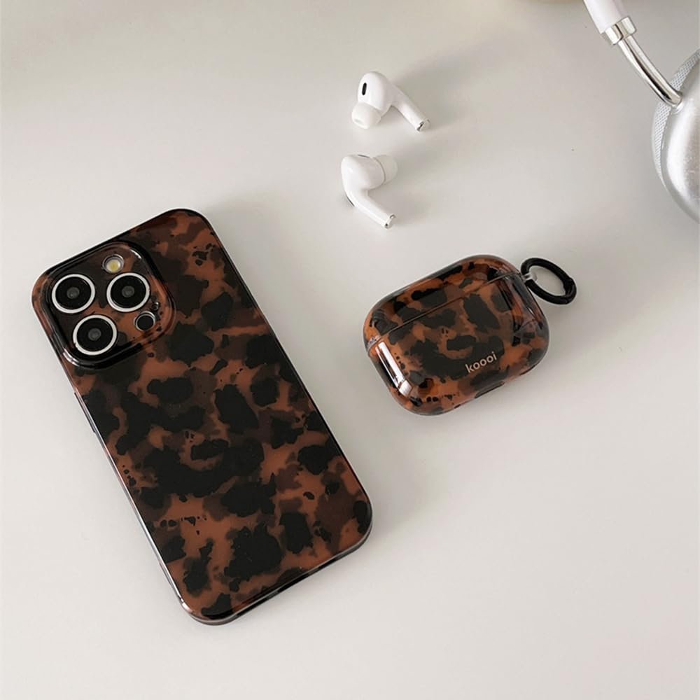 Cute Phone Case for iPhone 15 Pro Case Cheetah Leopard Print