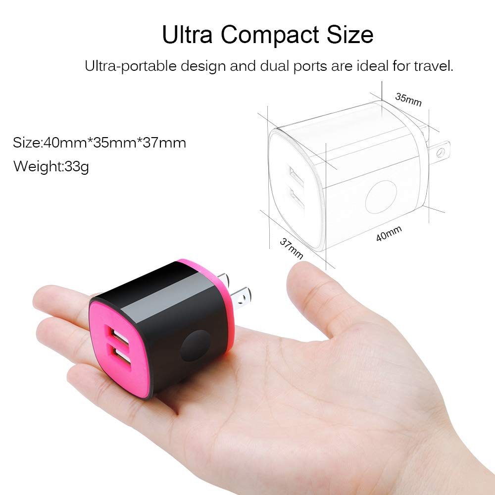 USB C Charger, AndHot Dual Port 2.1A Charger Block Plug+6ft Type C Fast Charging Cable for Samsung Galaxy S26 S25 S24 S23 S22 S21 S20 Note20 A57 A37 A17 A56 A16 A25 A35 A55 A15 A54 A14 A13 A23 A53 A32