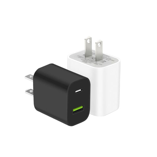 2 Pack USB C Charger Block, Dual Port Type C Wall Charger Fast Charging 20W Power Adapter Cube for iPhone 14/14 Pro/14 Pro Max/14 Plus/13/12/11, XS/XR/X, iPad, Samsung, More