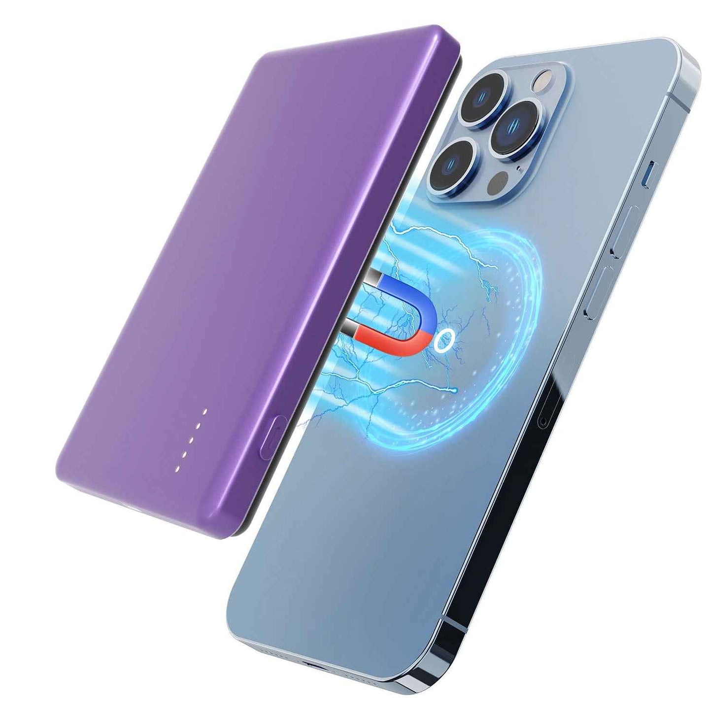 2-in-1 MagSafe Wireless Slim Power Bank 5000mAh