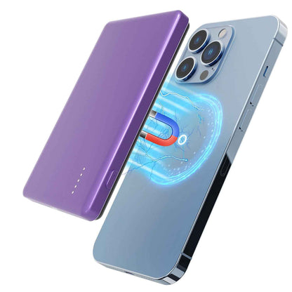 2-in-1 MagSafe Wireless Slim Power Bank 5000mAh