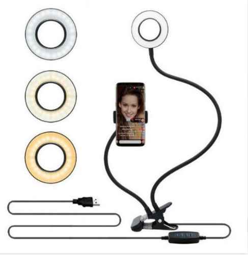 LED Selfie Ring Light with Adjustable 8cm Stand