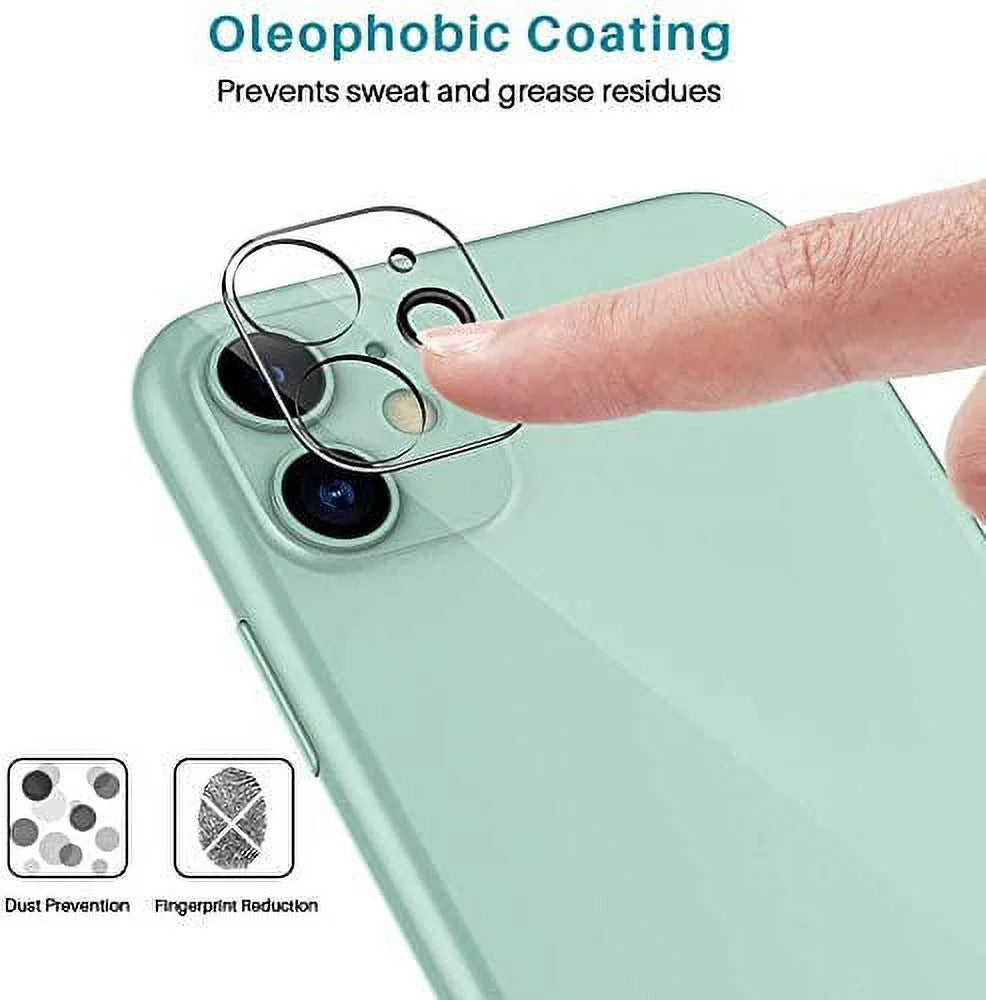 [3-Pack] for Rear Camera Lens of Iphone 11 Tempered Glass Screen Protector, 9H, Anti-Scratch, Anti-Bubble, Anti-Fingerprint by Nocaze {Compatible for Iphone 11}