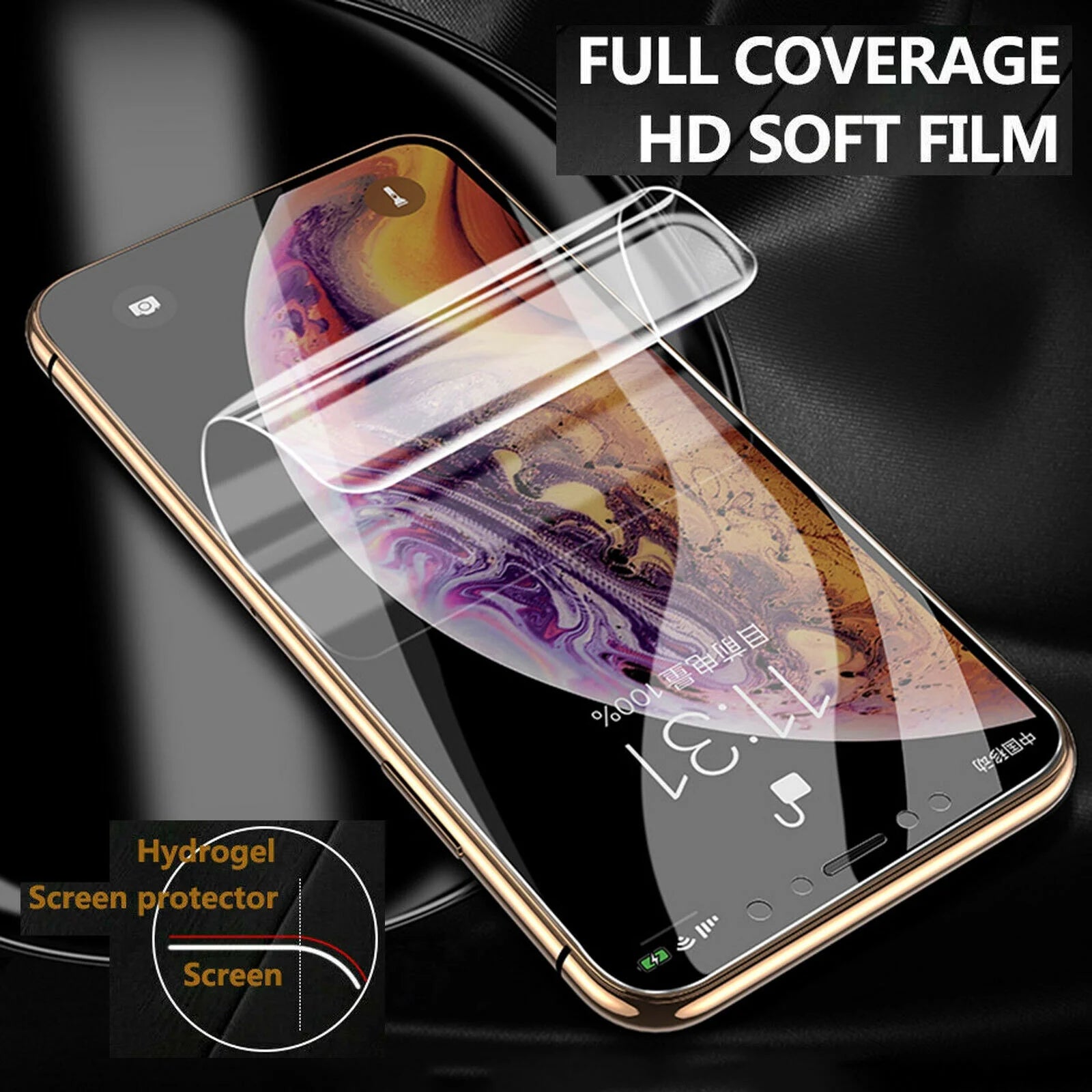 Screen/Lens Protector for Iphone 13 Pro Max 6.7 Inch 2021, [3 Pack] Front & Back Hydrogel Film Bubble Free Screen Protector + [3 Pack] Clear Tempered Glass Camera Protector