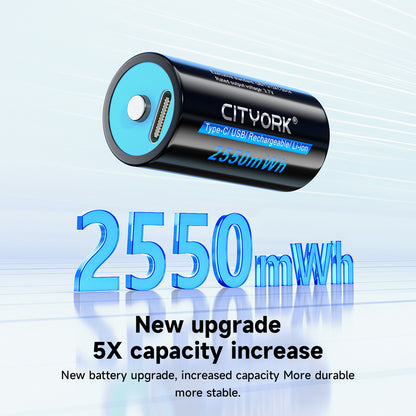 CR123AUSB Large Capacity Type-C 37V Lithium Battery