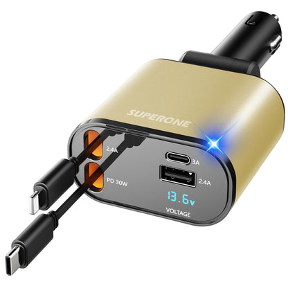 SuperOne 4-in-1 Car Charger - Small Enterprise