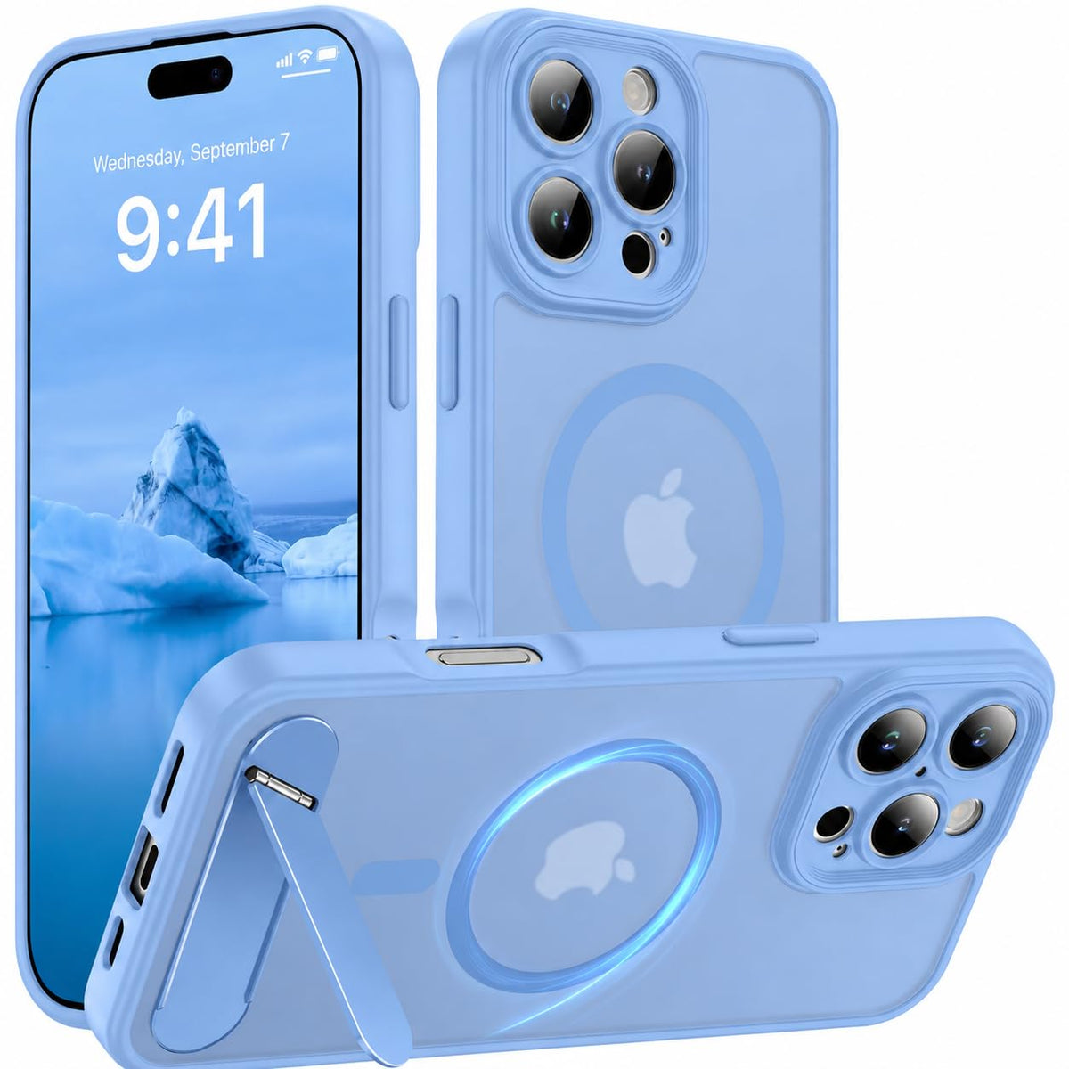 for Google Pixel 11/Pixel 11 Pro Case, Built-in Stand, Black