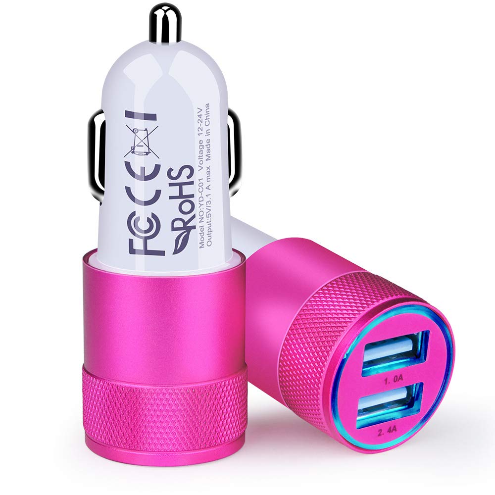 DualBoost Car Charger: Fast 3.4A 2-Pack USB Adapter
