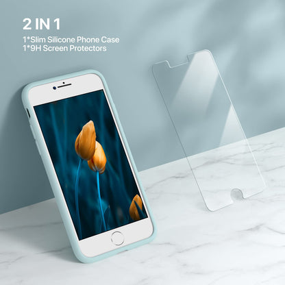 Miracase Capri Blue Slim Shockproof iPhone Case