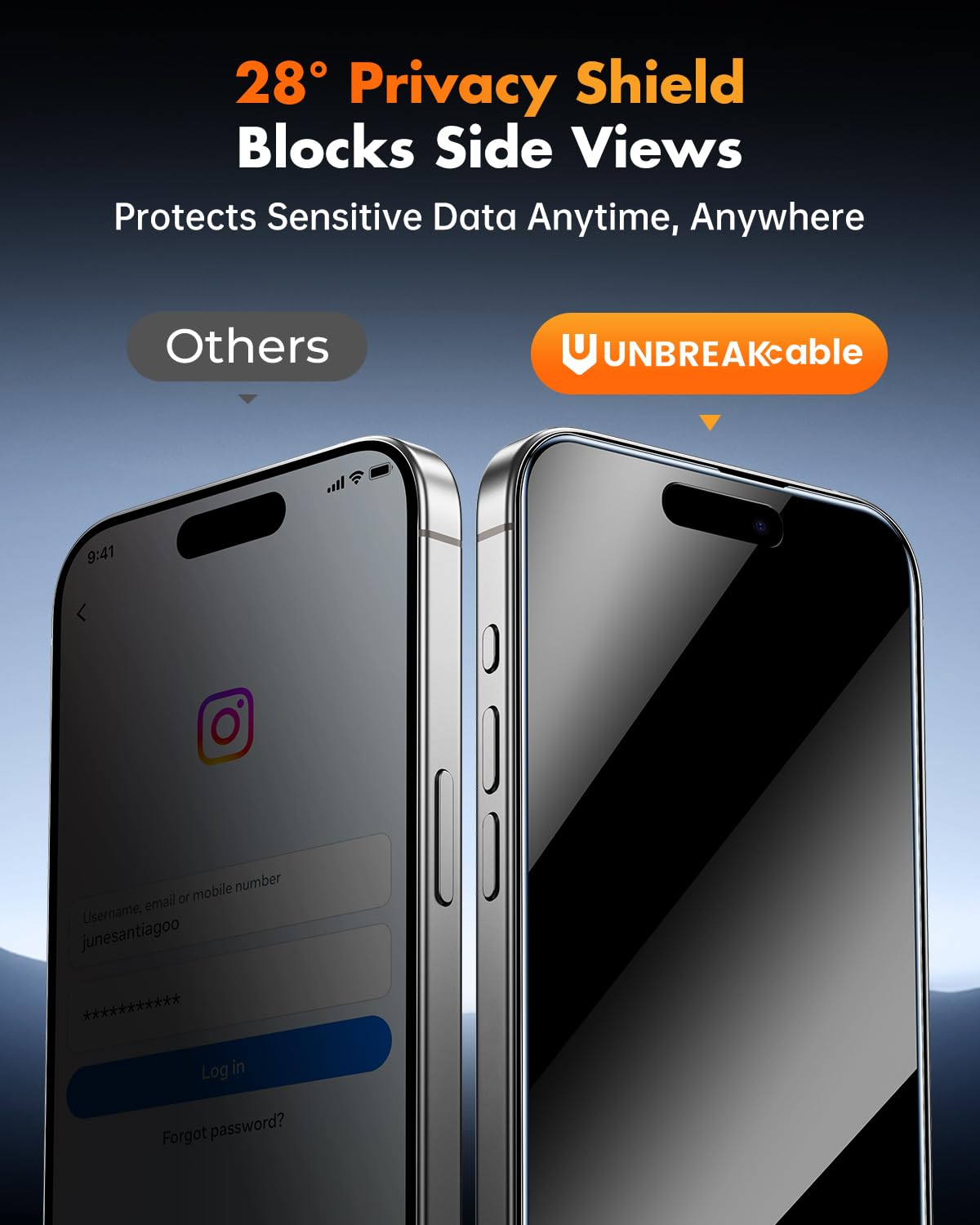 UNBREAKcable iPhone 16 Pro Max Privacy Screen 3 Pack