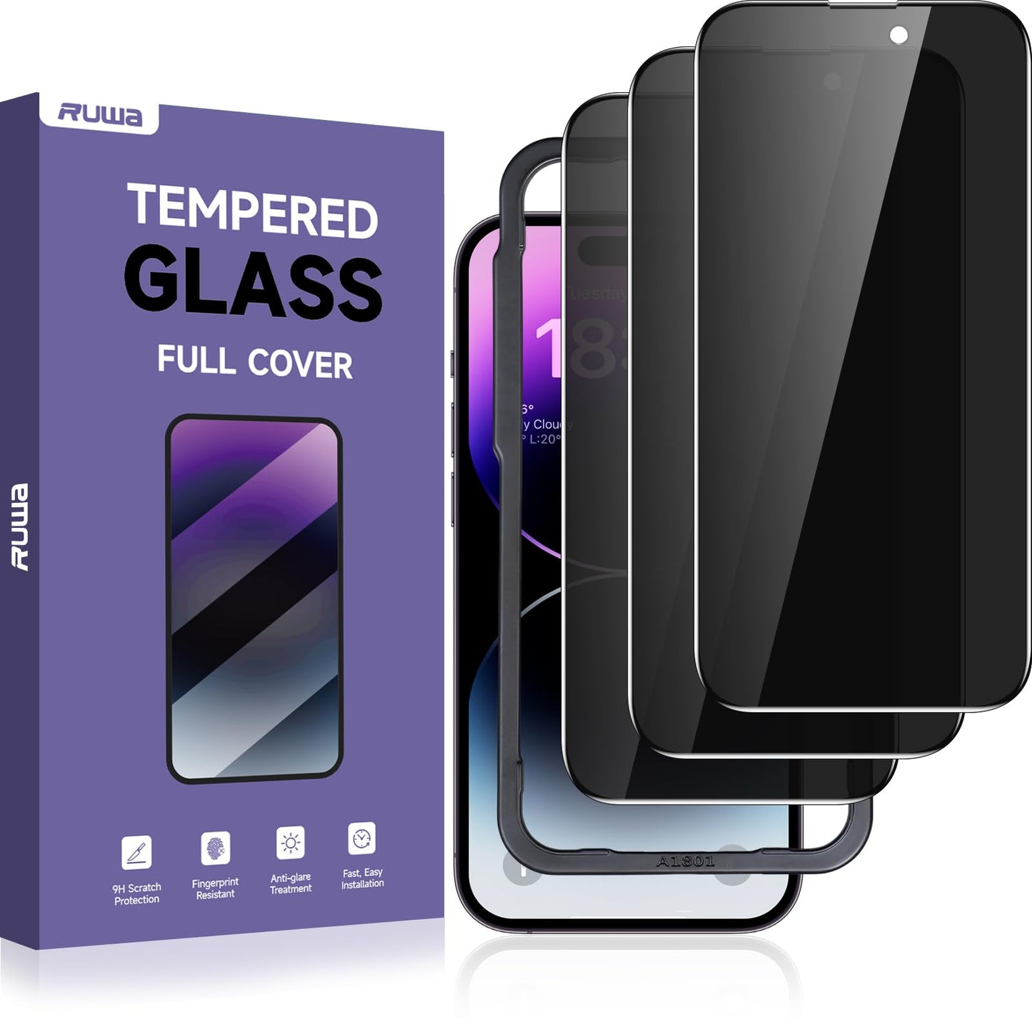 Ruwa Guard: Privacy Screen Protector for iPhone 13/14 - Small Enterprise