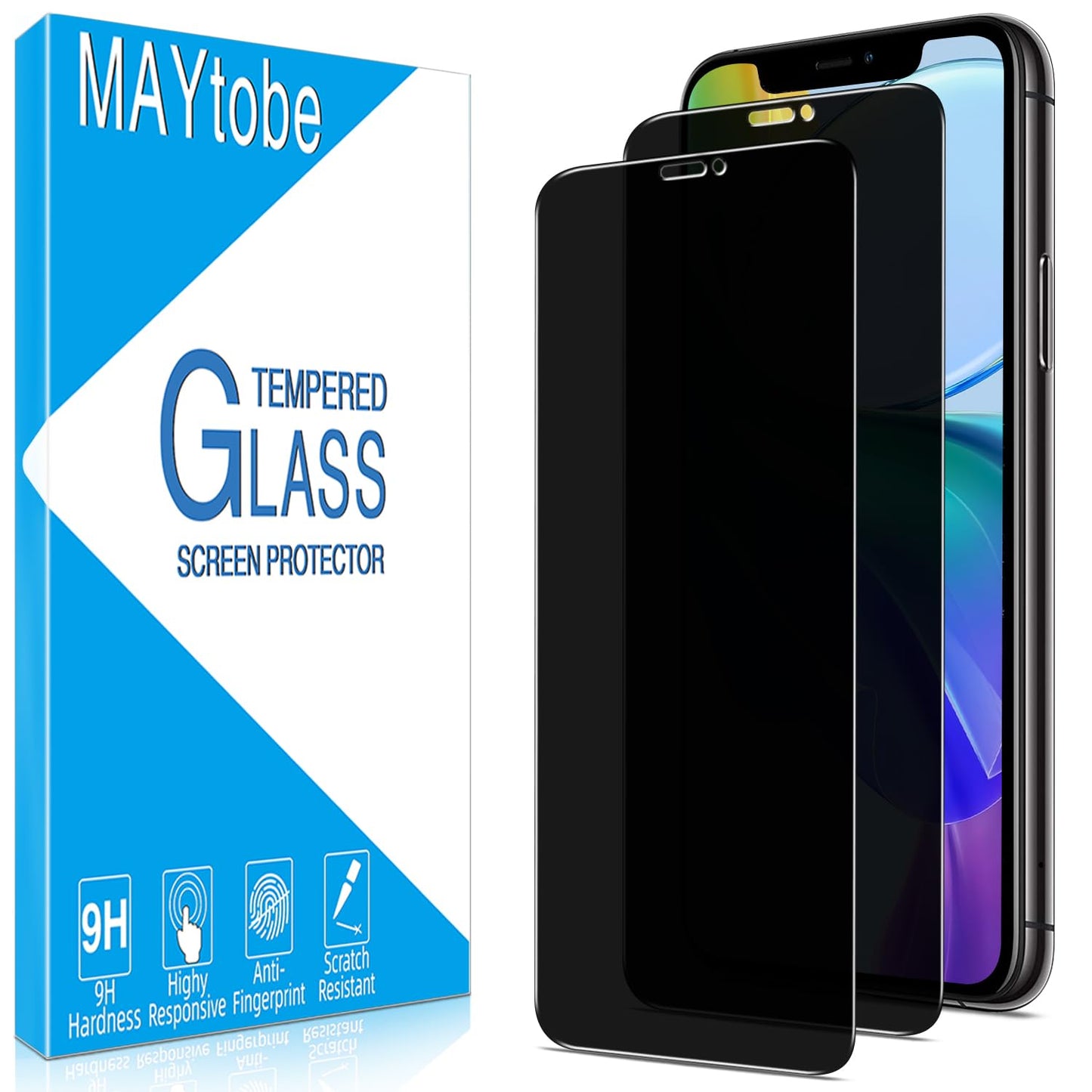 MAYtobe DuoGuard: iPhone Privacy Glass Protectors - Small Enterprise