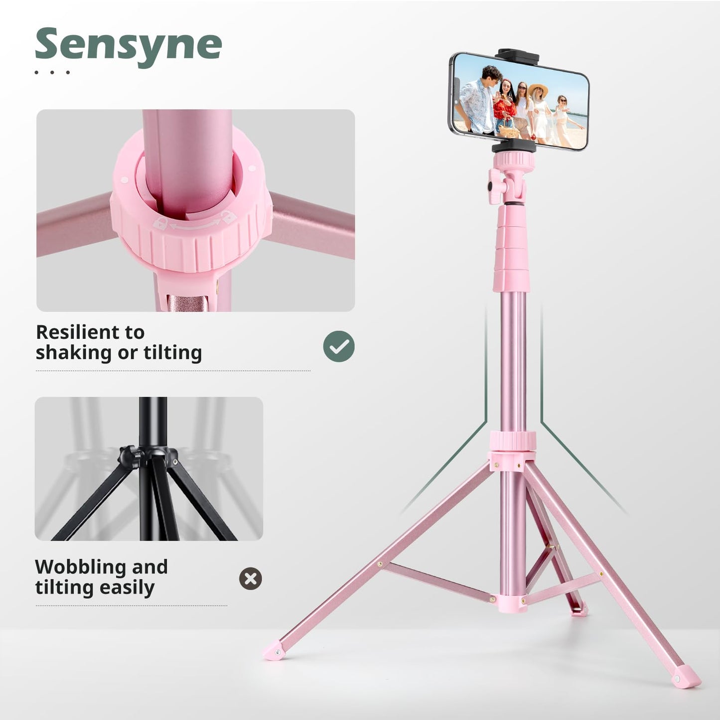 SENSYNE ProTripod: 62 Selfie Stick & Stand - Small Enterprise