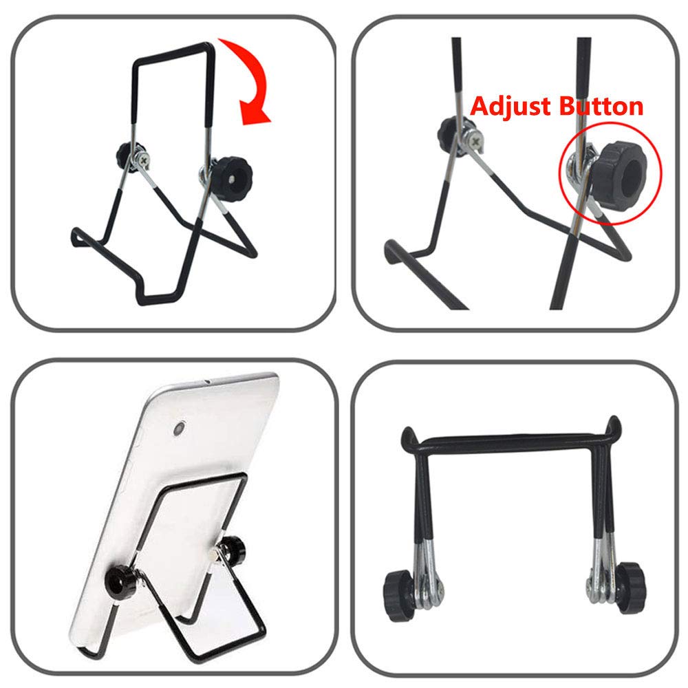 VOVIGGOL Adjustable Foldable Tablet Stand, Large Black