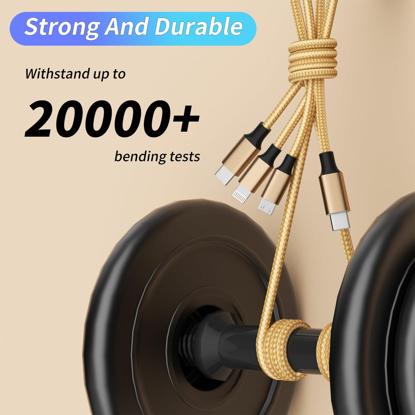 QuadCharge 65W: 4-in-1 Fast Multi-Cable