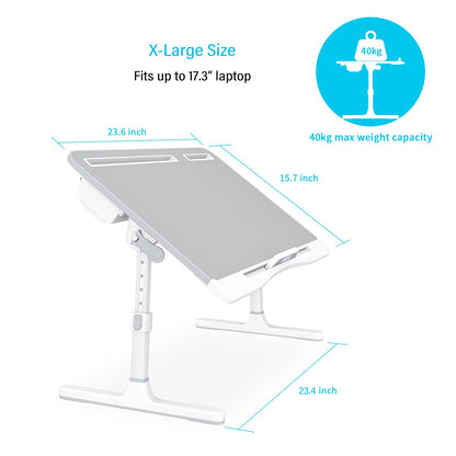 FlexiFold XL: Adjustable Laptop Tray for Bed & Sofa
