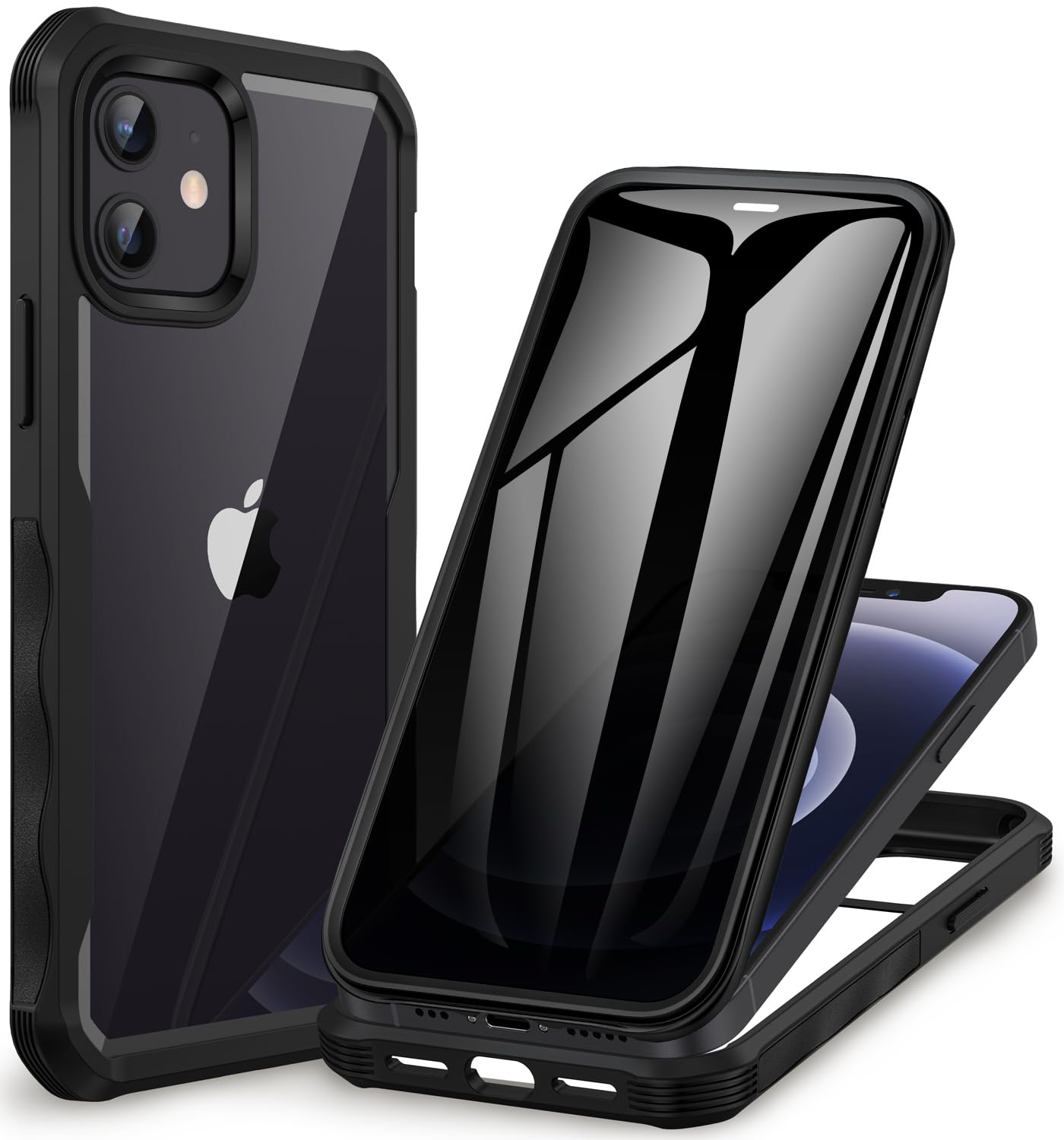 CENHUFO Privacy iPhone 14/13 Case with Glass Protector