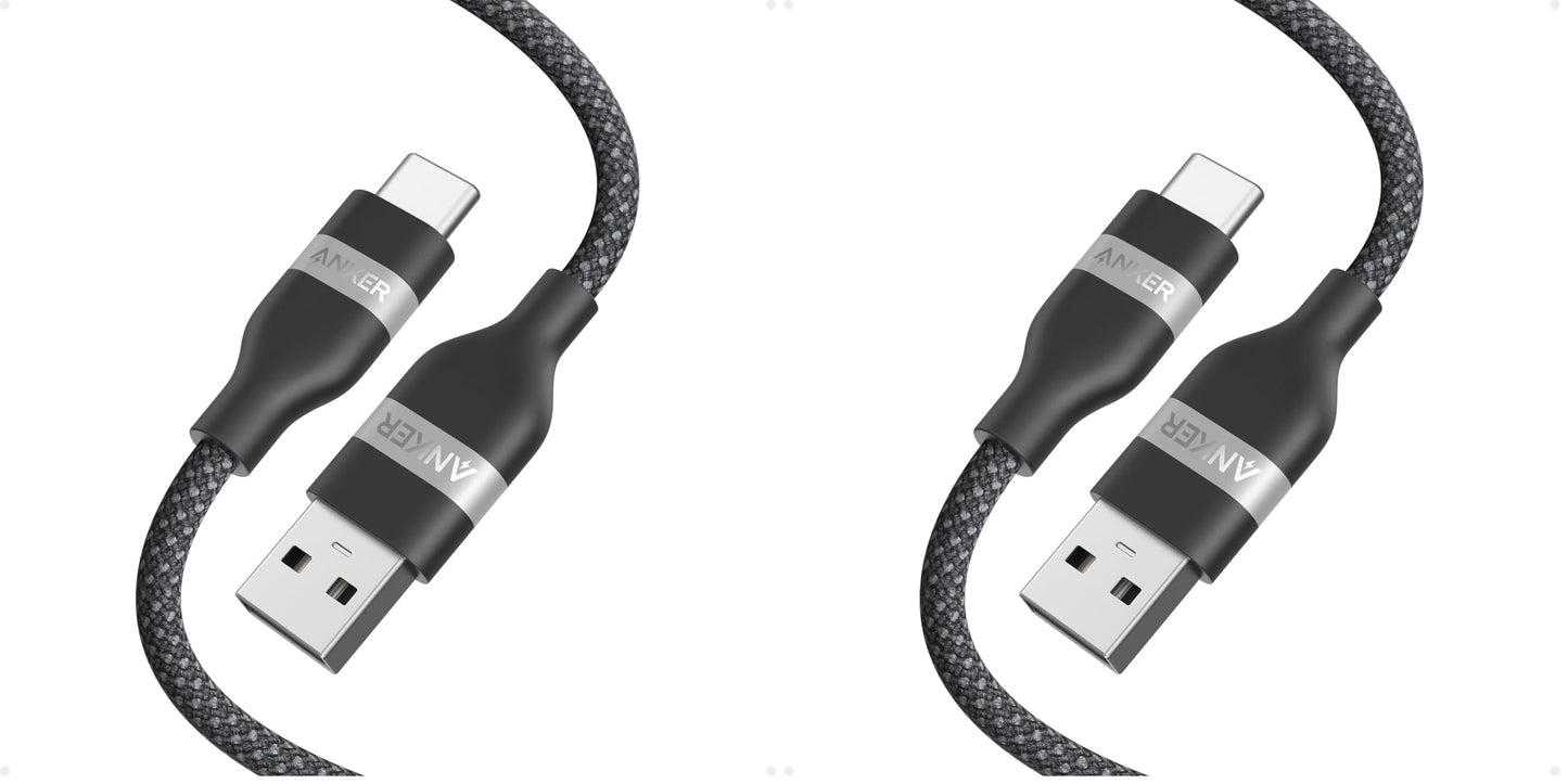 Anker Car Carplay Cable for iPhone 17 16 Pro Max Plus, Upcycled Braided USB A to USB C Car Charger Cord for Samsung Note20 and More (3FT, Black)