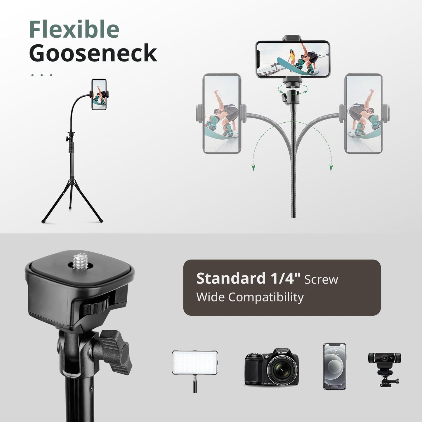 SENSYNE ProTripod: 62 Selfie Stick & Stand - Small Enterprise