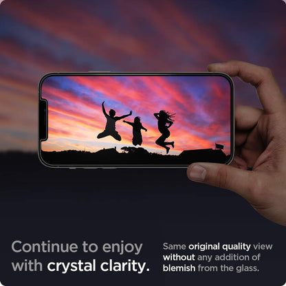 Spigen AluminaCore Tempered Glass Screen Protector [Glas.tR EZ Fit - Privacy] designed for iPhone 17 Pro | iPhone 17 | iPhone 16 Pro [2 Pack] 9H+ Hardness, Aluminum-Enhanced Durability | Tempered Glass, Privacy