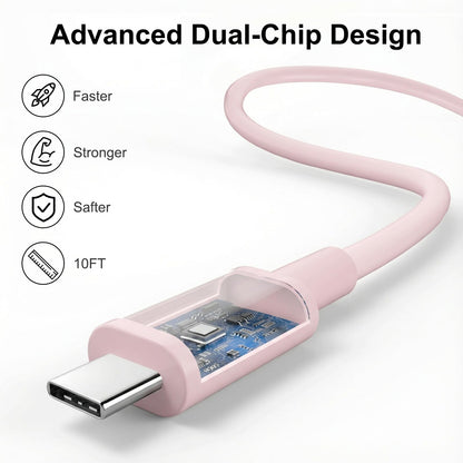iPad Charger Fast Charging, 20W USB C Charger Block with 10FT & 6FT USB C to C Cable for iPad Pro 13/12.9/11 inch, iPad A16 11th/10th Generation, iPad Air 13/11 inch M4/M3/M2/5th/4th, iPad mini 7/6