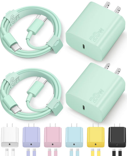 iCharge Duo: Fast USB-C Charger & 6FT Cables Pack - Small Enterprise