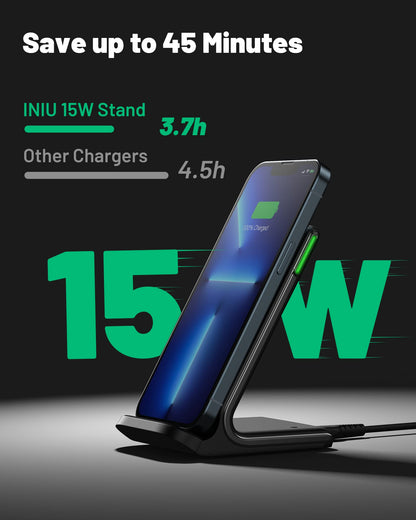 INIU GlowCharge 15W Qi Wireless Charging Station - Small Enterprise