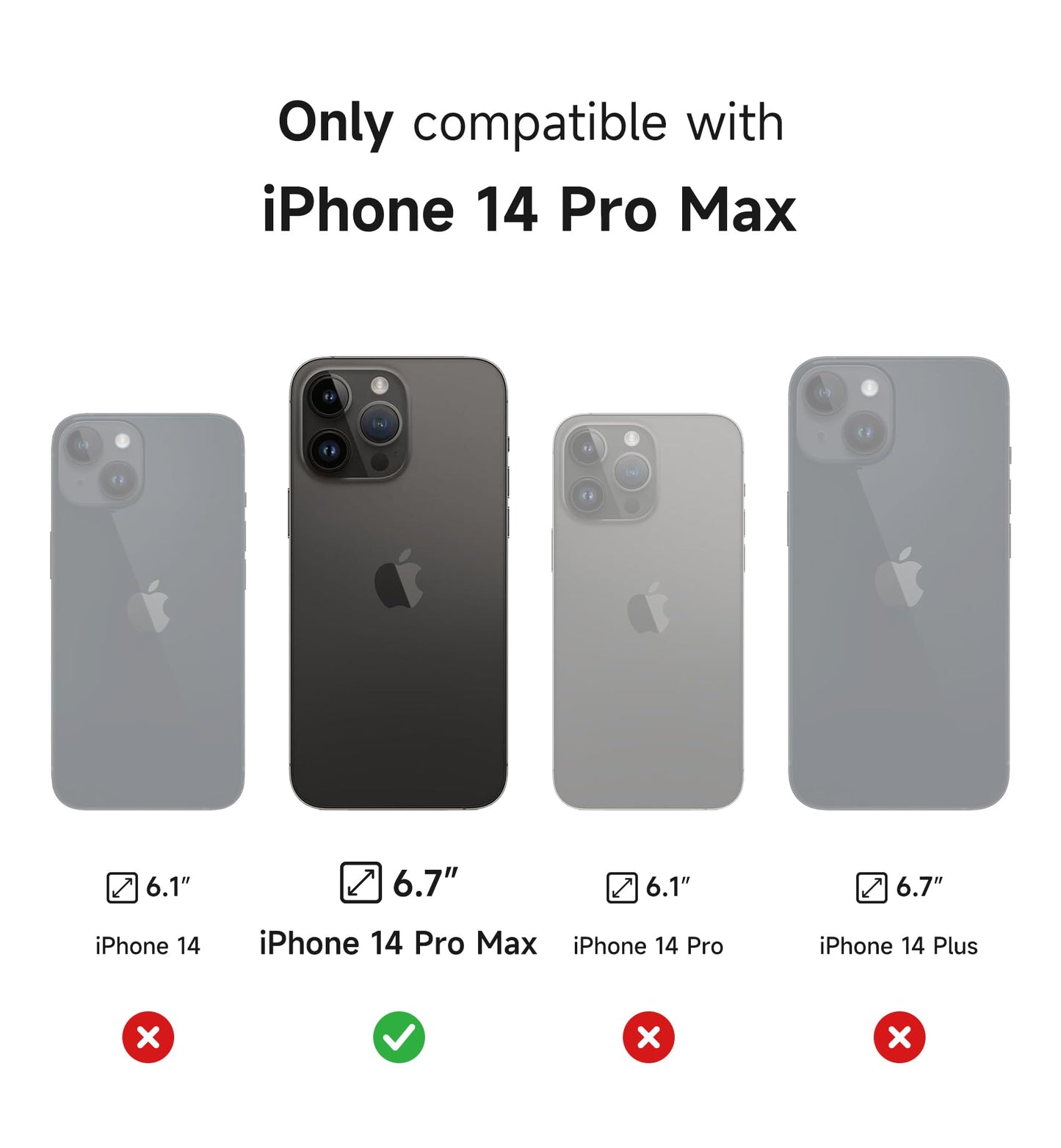SURITCH for iPhone 14 Pro Max Case with Magnetic Camera Slide Cover and Adjustable Kickstand, Compatible with MagSafe, Shockproof Bumper Case Slim Protective Cover 6.7 Inch, Black